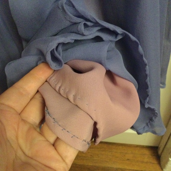 Stunning Vintage 1950s Dress in Periwinkle - Picture 6 of 11